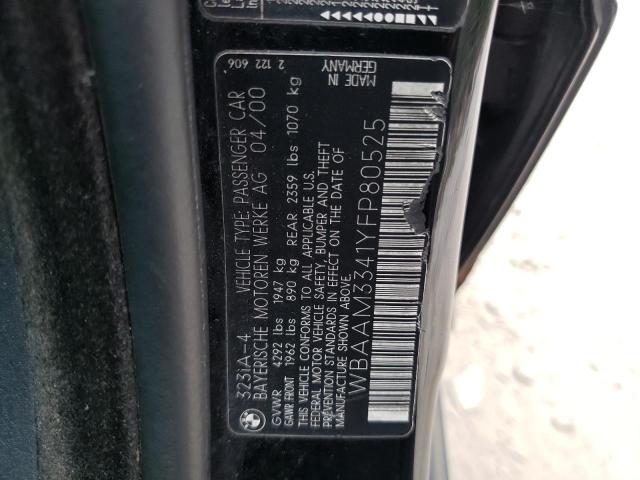 Photo 11 VIN: WBAAM3341YFP80525 - BMW 323 I 