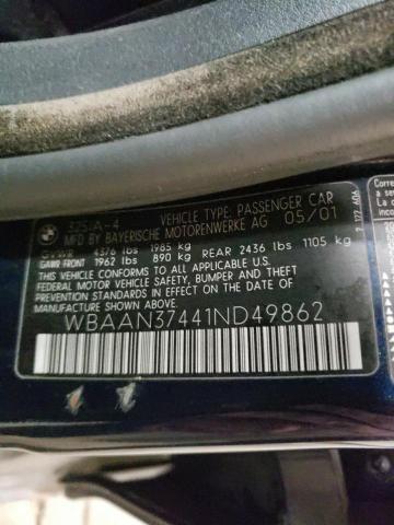 Photo 11 VIN: WBAAN37441ND49862 - BMW 3 SERIES 