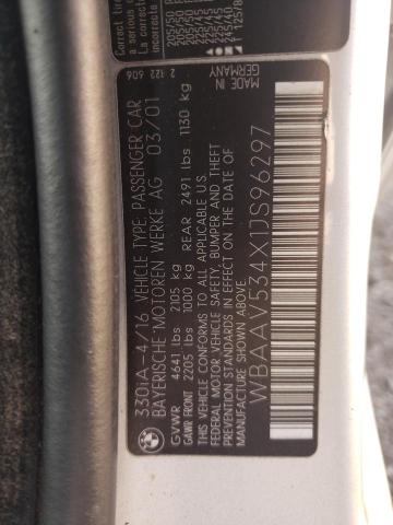 Photo 11 VIN: WBAAV534X1JS96297 - BMW 330 I 