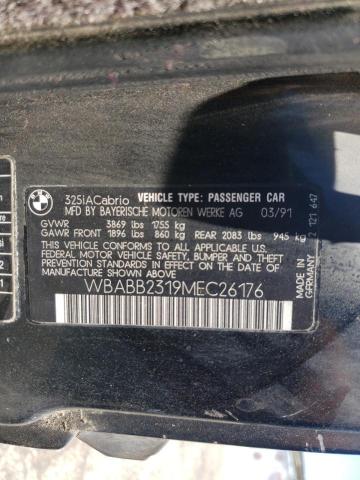 Photo 9 VIN: WBABB2319MEC26176 - BMW 325 IC AUT 