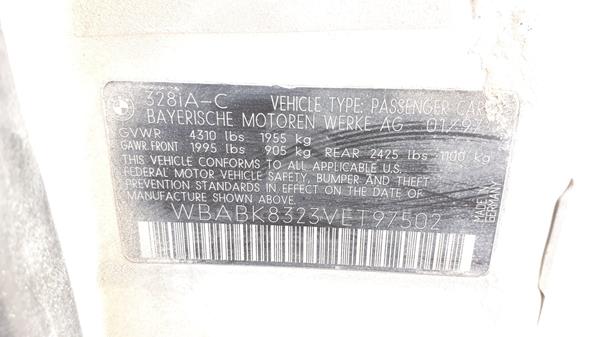 Photo 2 VIN: WBABK8323VET97502 - BMW 328I 