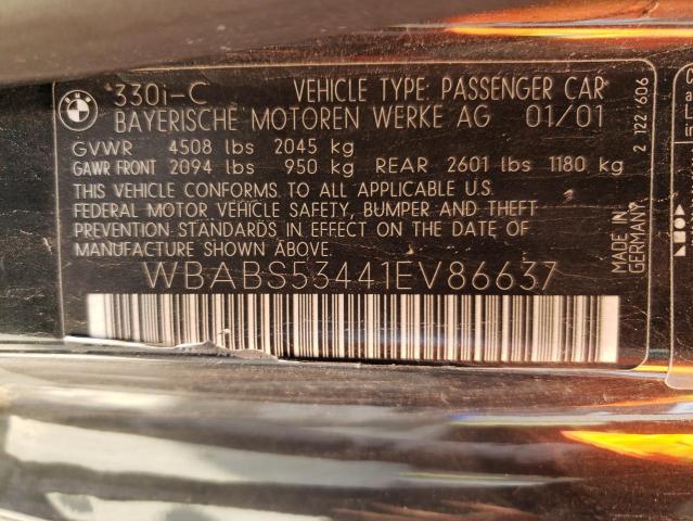 Photo 11 VIN: WBABS53441EV86637 - BMW 330CI 