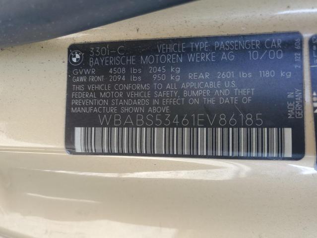 Photo 11 VIN: WBABS53461EV86185 - BMW 330 CI 