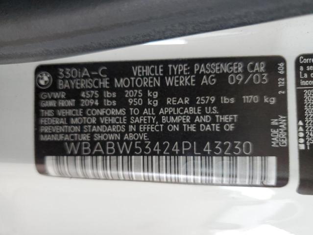 Photo 11 VIN: WBABW53424PL43230 - BMW 3 SERIES 