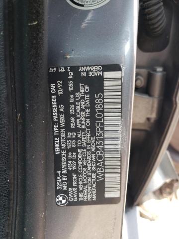 Photo 11 VIN: WBACB4313PFL01885 - BMW 3 SERIES 