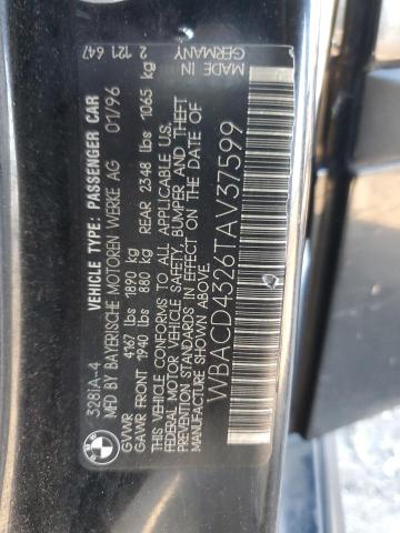 Photo 11 VIN: WBACD4326TAV37599 - BMW 328 I 