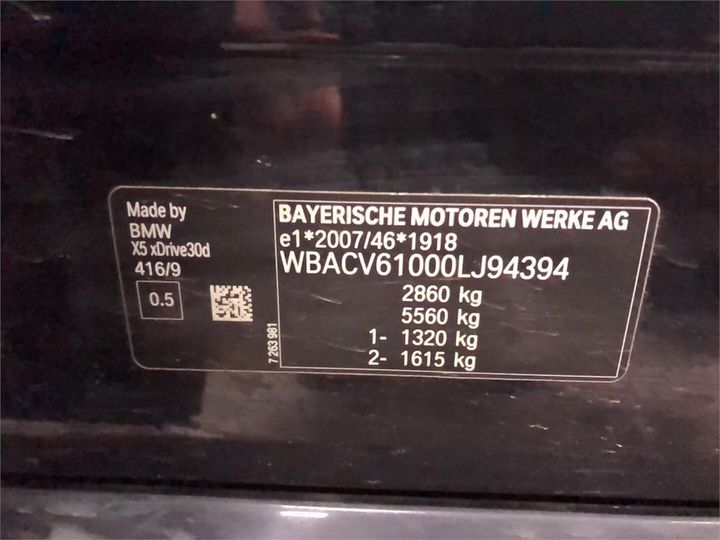 Photo 6 VIN: WBACV61000LJ94394 - BMW X5 