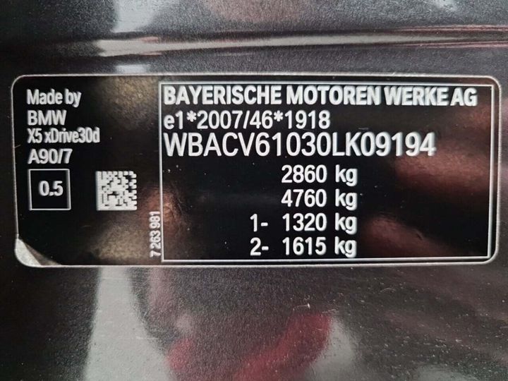 Photo 23 VIN: WBACV61030LK09194 - BMW X5 