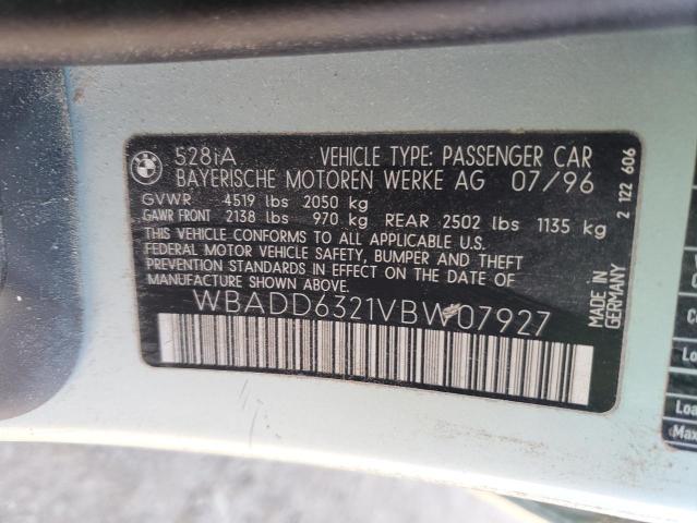 Photo 11 VIN: WBADD6321VBW07927 - BMW 528 I AUTO 