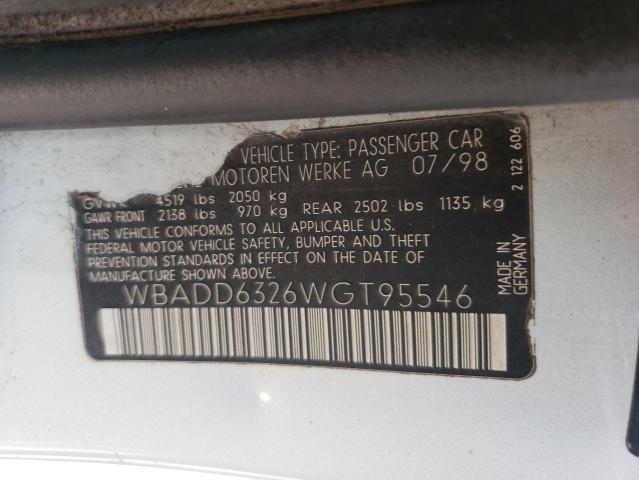 Photo 11 VIN: WBADD6326WGT95546 - BMW 5 SERIES 