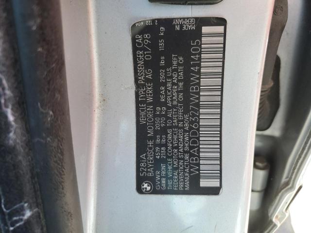 Photo 11 VIN: WBADD6327WBW41405 - BMW 528 I AUTO 