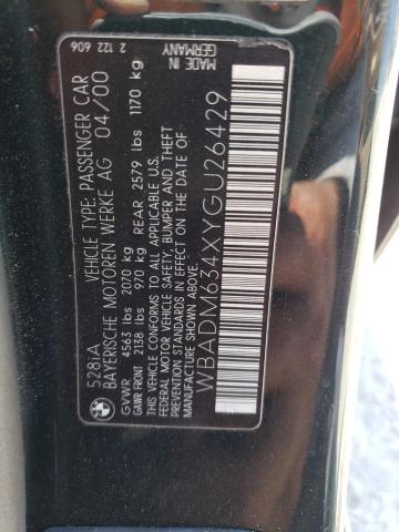 Photo 11 VIN: WBADM634XYGU26429 - BMW 528 I AUTO 