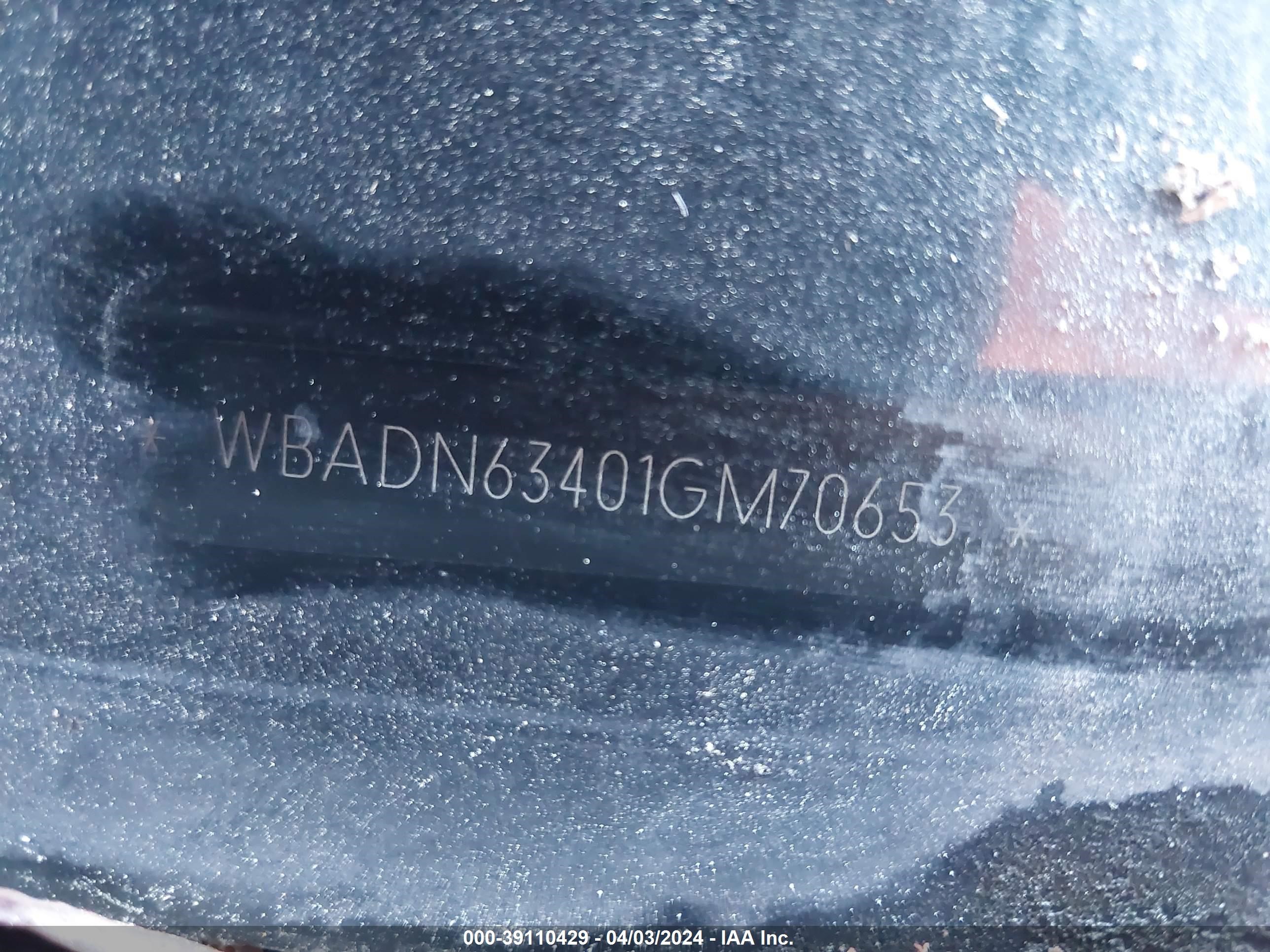 Photo 8 VIN: WBADN63401GM70653 - BMW 5ER 