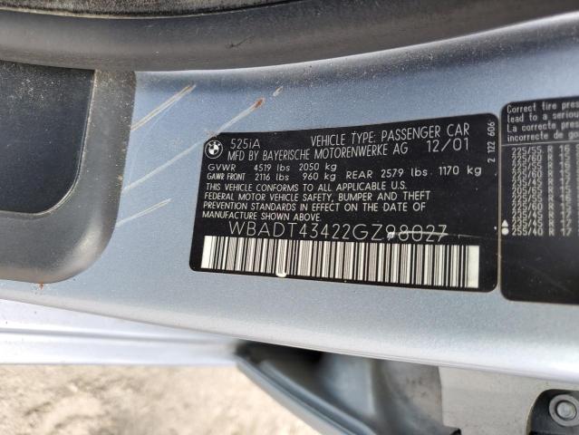 Photo 11 VIN: WBADT43422GZ98027 - BMW 525 I AUTO 