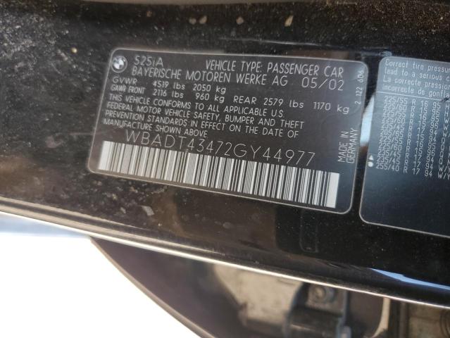 Photo 11 VIN: WBADT43472GY44977 - BMW 525 I AUTO 