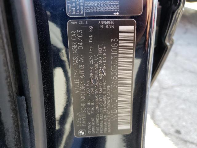 Photo 9 VIN: WBADT43483G031083 - BMW 525 I AUTO 