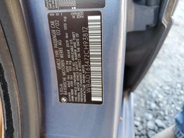 Photo 11 VIN: WBADT63472CH93812 - BMW 530 I AUTO 