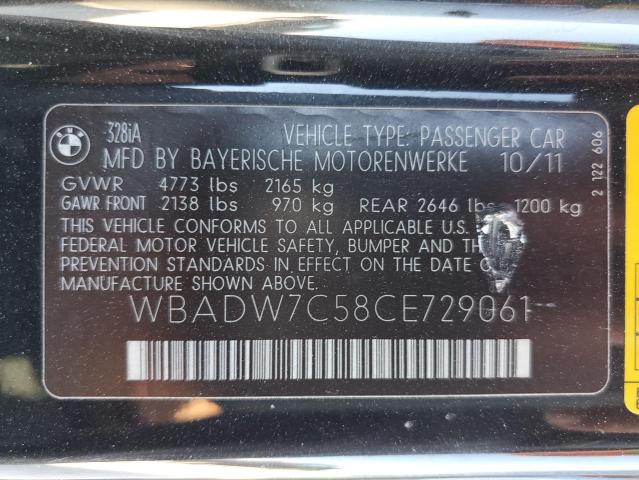 Photo 12 VIN: WBADW7C58CE729061 - BMW 3 SERIES 