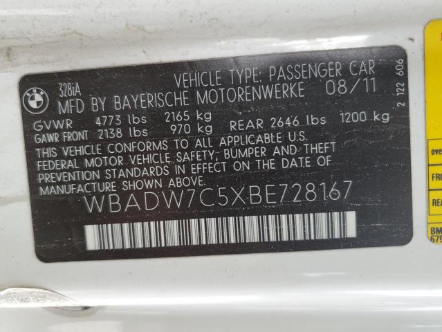 Photo 11 VIN: WBADW7C5XBE728167 - BMW 3 SERIES 