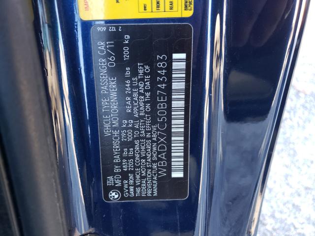 Photo 9 VIN: WBADX7C50BE743483 - BMW 335 I 