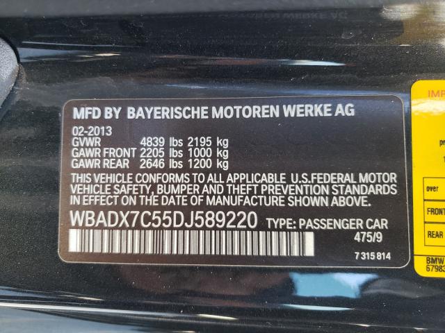 Photo 9 VIN: WBADX7C55DJ589220 - BMW 335 I 