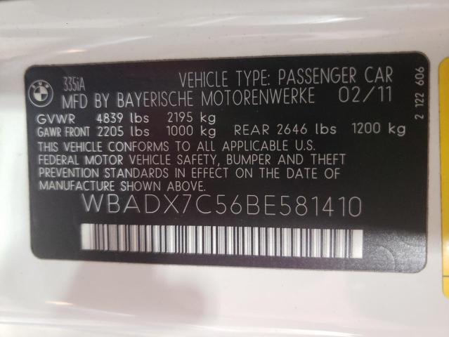 Photo 9 VIN: WBADX7C56BE581410 - BMW 335 I 