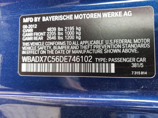 Photo 9 VIN: WBADX7C56DE746102 - BMW 335 I 