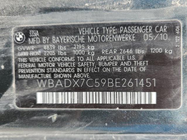 Photo 11 VIN: WBADX7C59BE261451 - BMW 3 SERIES 