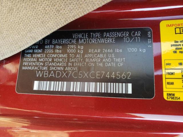 Photo 9 VIN: WBADX7C5XCE744562 - BMW 335 I 