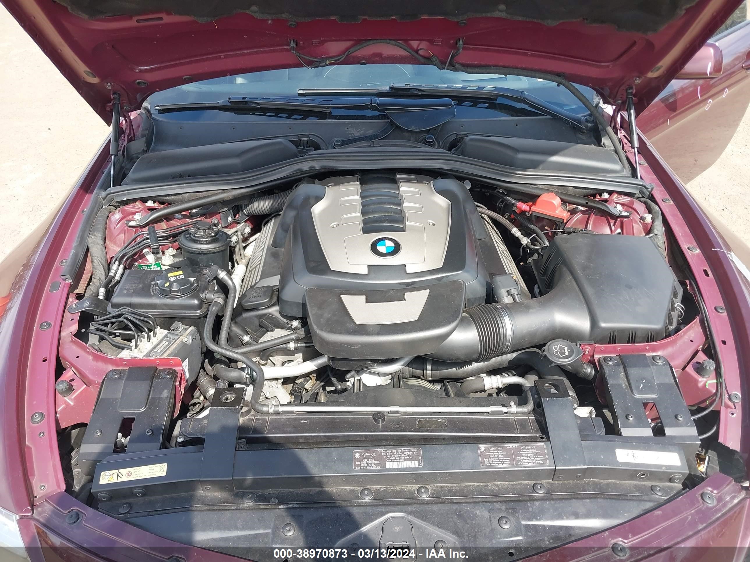 Photo 9 VIN: WBAEA53588CV91287 - BMW 6ER 