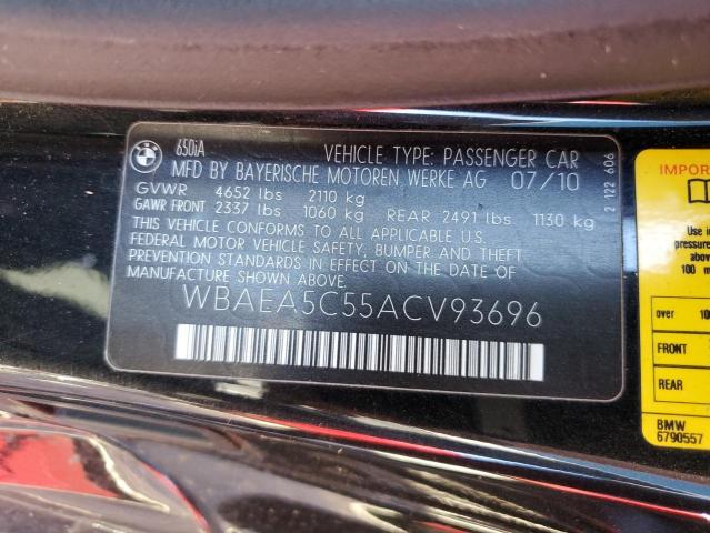 Photo 9 VIN: WBAEA5C55ACV93696 - BMW 650 I 