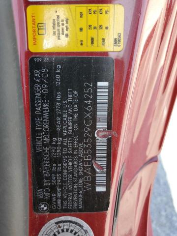 Photo 11 VIN: WBAEB53529CX64252 - BMW 6 SERIES 