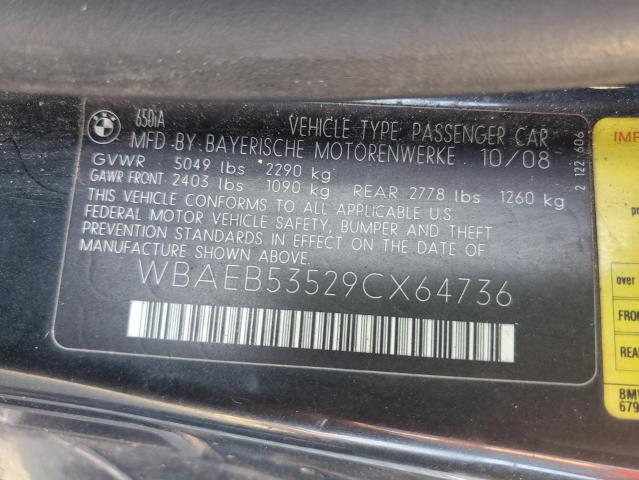 Photo 11 VIN: WBAEB53529CX64736 - BMW 650 I 