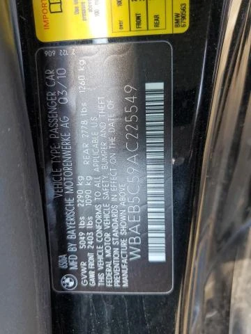 Photo 11 VIN: WBAEB5C59AC225549 - BMW 650 I 