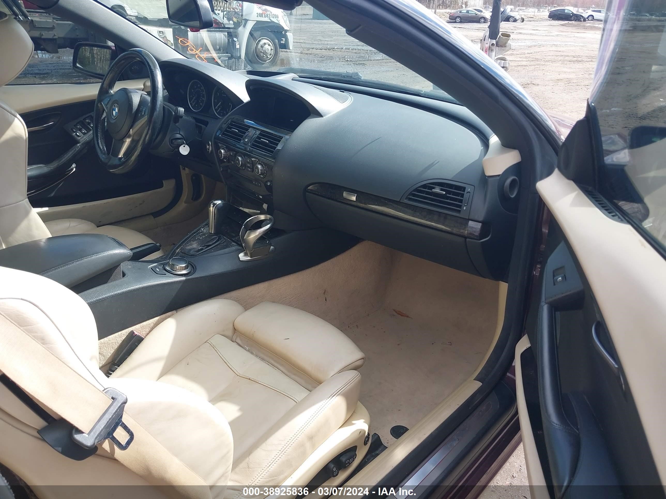 Photo 4 VIN: WBAEK13587CN84120 - BMW 6ER 