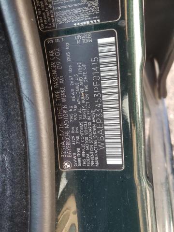 Photo 11 VIN: WBAEP33453PF01415 - BMW 325 XIT 