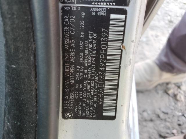 Photo 11 VIN: WBAEP33492PF01397 - BMW 3 SERIES 