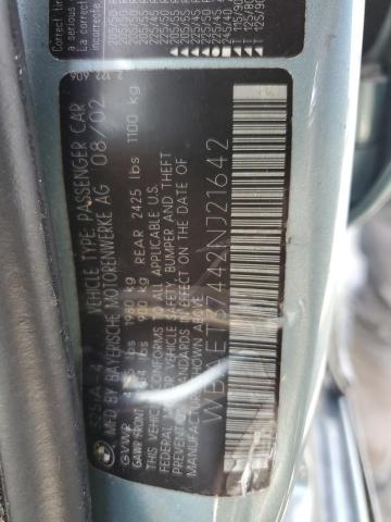 Photo 11 VIN: WBAET37442NJ21642 - BMW 325 I 