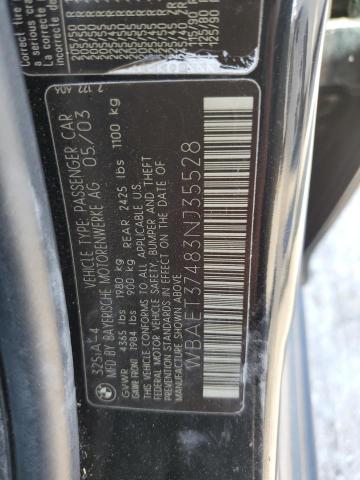 Photo 11 VIN: WBAET37483NJ35528 - BMW 325 I 