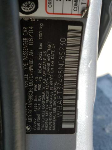 Photo 11 VIN: WBAET37495NJ85230 - BMW 325 I 