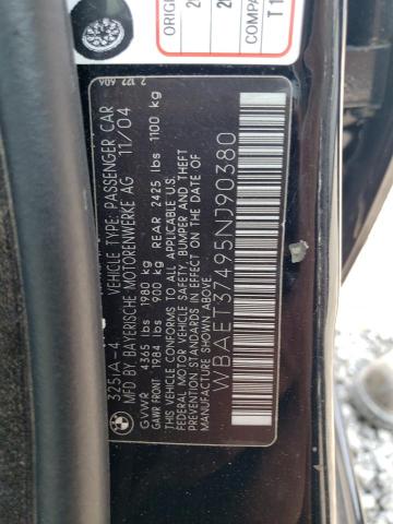 Photo 11 VIN: WBAET37495NJ90380 - BMW 325 I 