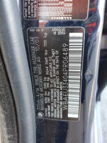 Photo 11 VIN: WBAEU33404PR06489 - BMW 325 XI 