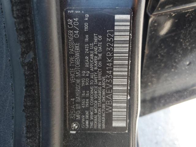 Photo 11 VIN: WBAEV33414KR32321 - BMW 325 I 