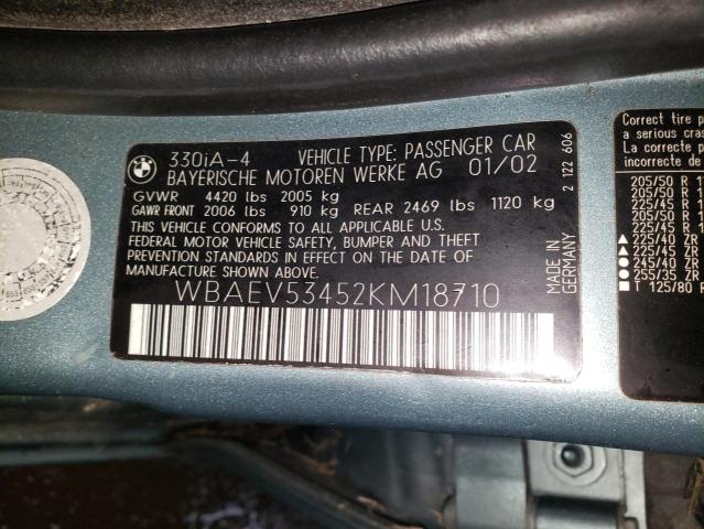 Photo 11 VIN: WBAEV53452KM18710 - BMW 3 SERIES 