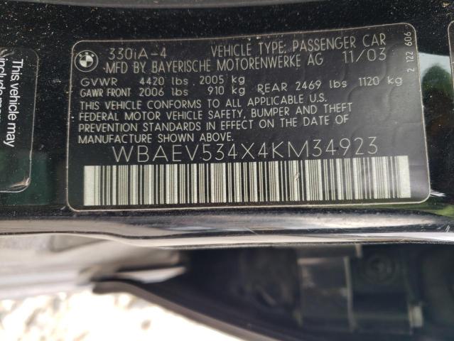 Photo 11 VIN: WBAEV534X4KM34923 - BMW 330 I 