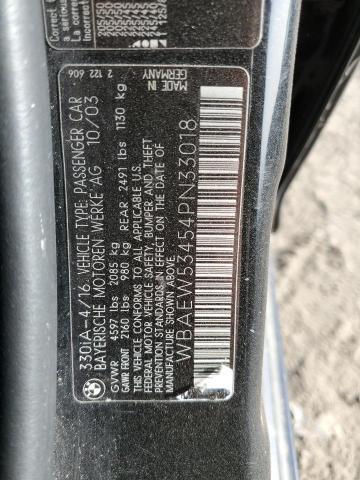 Photo 11 VIN: WBAEW53454PN33018 - BMW 3 SERIES 