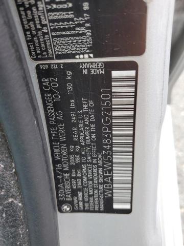 Photo 11 VIN: WBAEW53483PG21501 - BMW 330 XI 