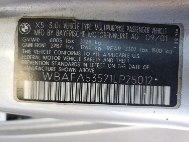 Photo 12 VIN: WBAFA53521LP25012 - BMW X5 