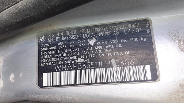 Photo 2 VIN: WBAFB33511LH20386 - BMW X5 