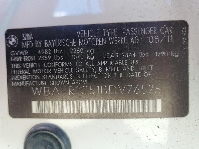 Photo 9 VIN: WBAFR1C51BDV76525 - BMW 528 I 